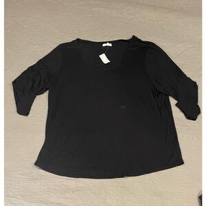 Maurices Back 3X Long Sleeve Top Stretchy Soft New